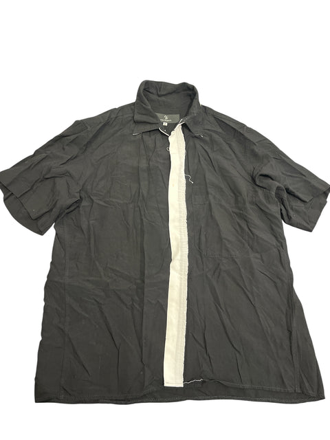 Yohji Yamamoto Black White Details Shirt
