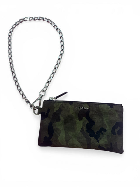 Prada Camo Chain Pouch