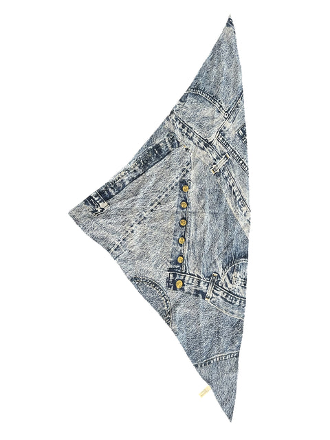 Christian Dior Denim Print Scarf from 2002