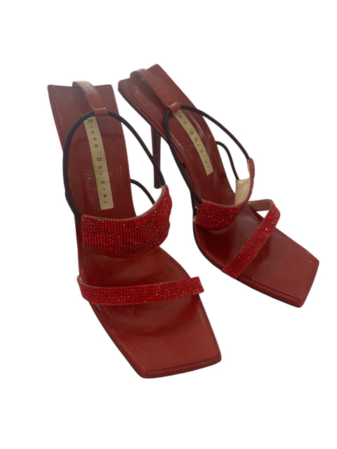Diego Dolcini Vintage Red Strass Heels