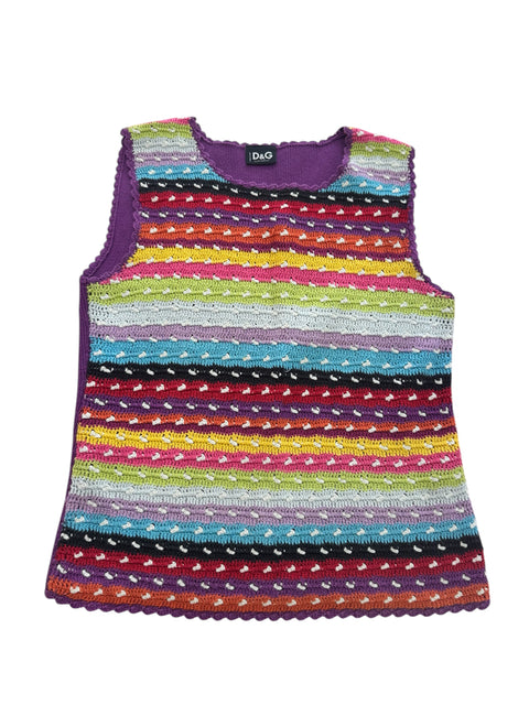 Dolce&Gabbana Wool Striped Colorful Top