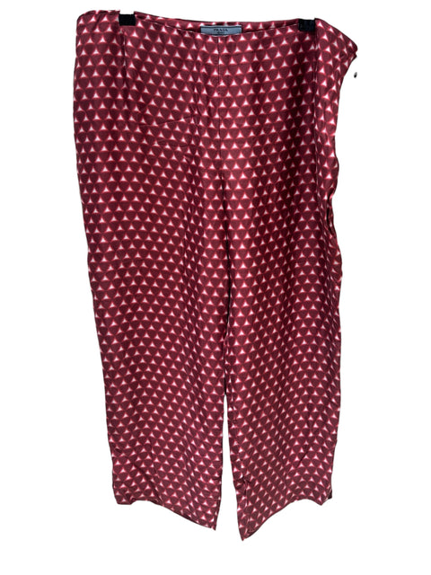 Prada Red Print Capri Pant