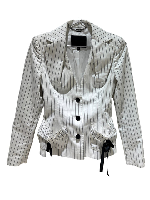 Richmond Striped White Jacket