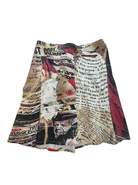 Just Cavalli Mix Print Laces Skirt