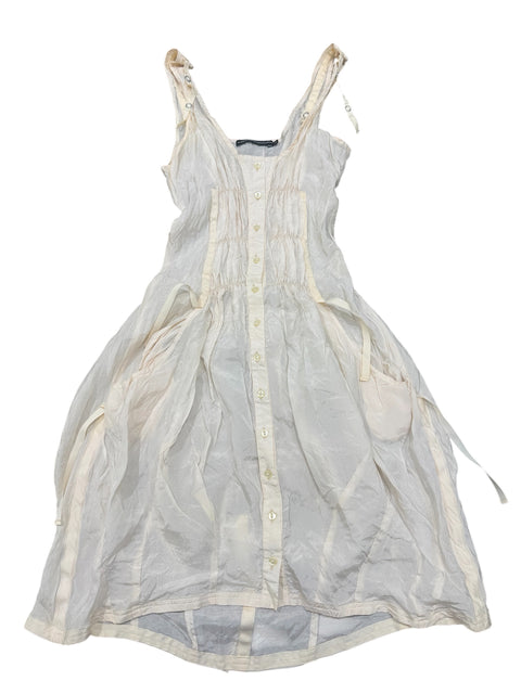 Marithé François Girbaud Ecru White Corset Balloon Dress