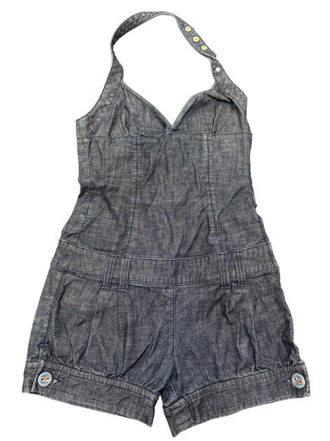 Miss Sixty Blue Balloon-Leg Denim Jumpsuit