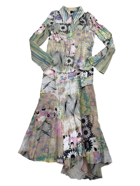 Just Cavalli Pastel Colors Print Silk Set