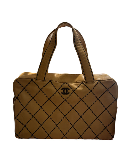 Chanel Beige Wild Stitch Bag