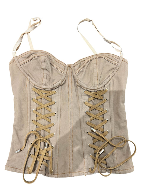 Dolce & Gabbana Beige Lace Corset