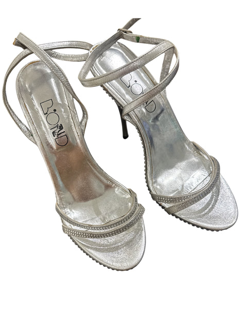 Biond Silver Strass Hight Heels