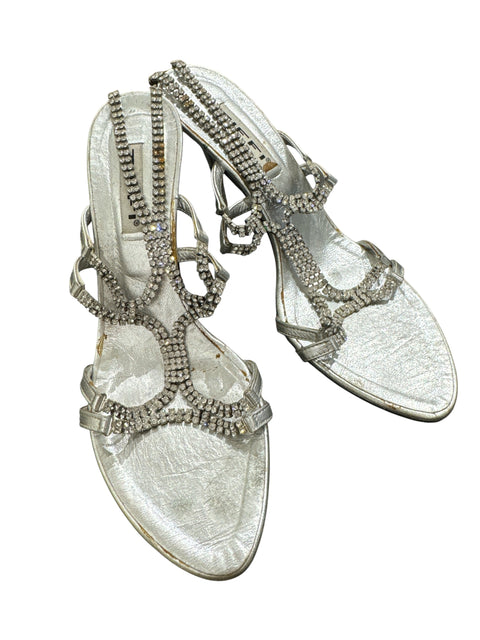 Tiffi Silver Strass Heels