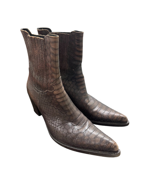 Cuoio Python Brown Boots