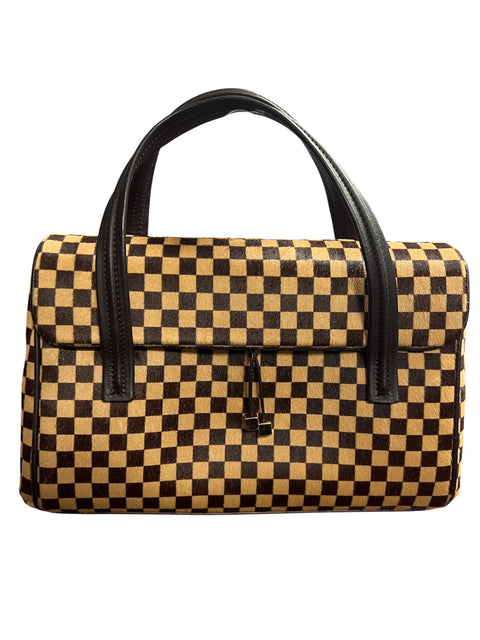 Louis Vuitton Lion Damier Pony Hair Handbag