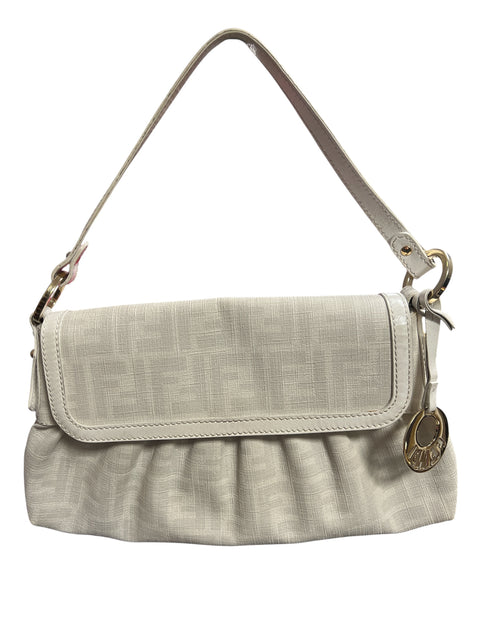 Fendi Ecru Mono Canvas Bag