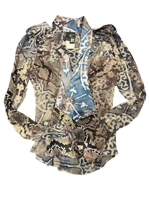 Just Cavalli Python Silk Shirt