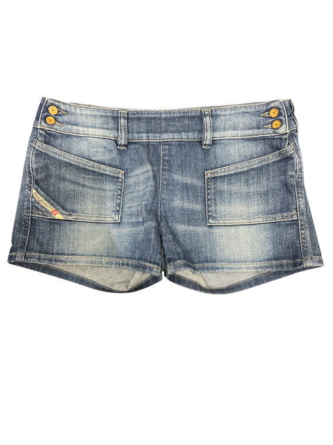Diesel Navy Blue Denim Special Pocket Short