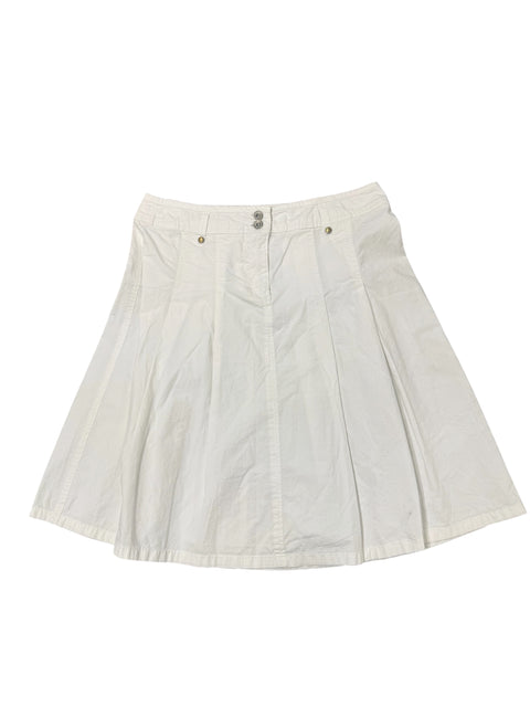 Esprit White Mid Flared Skirt