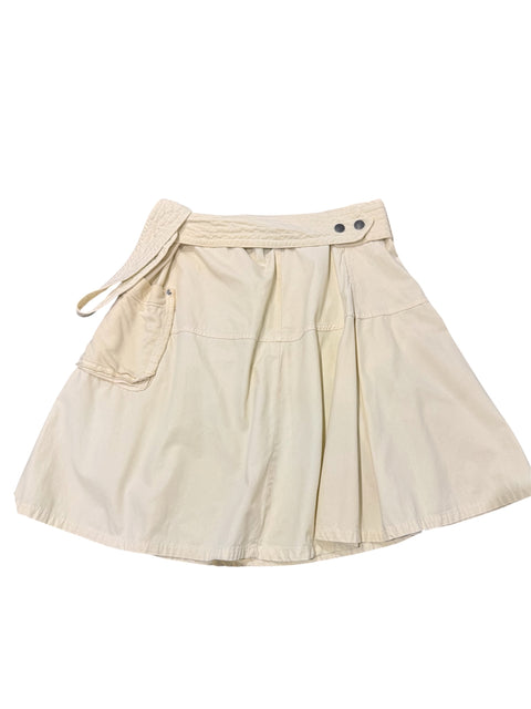 Diesel Cotton Beige Flared Skirt