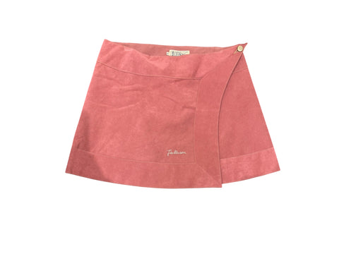 Jeckerson Pink Daim Mini Skirt