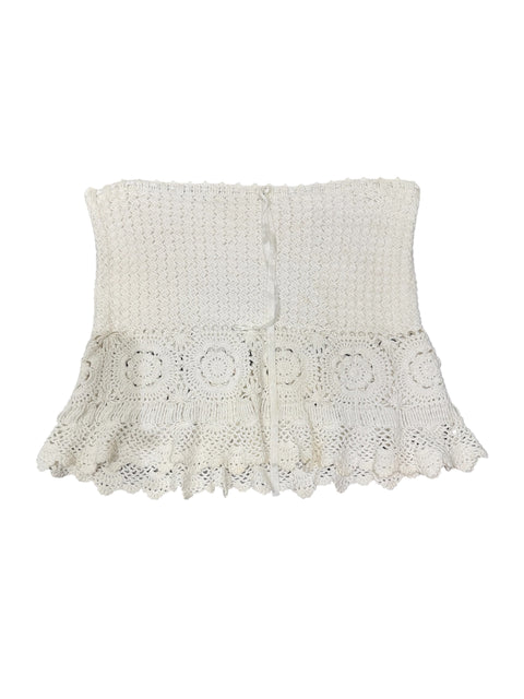 Vintage Crochet White Skirt