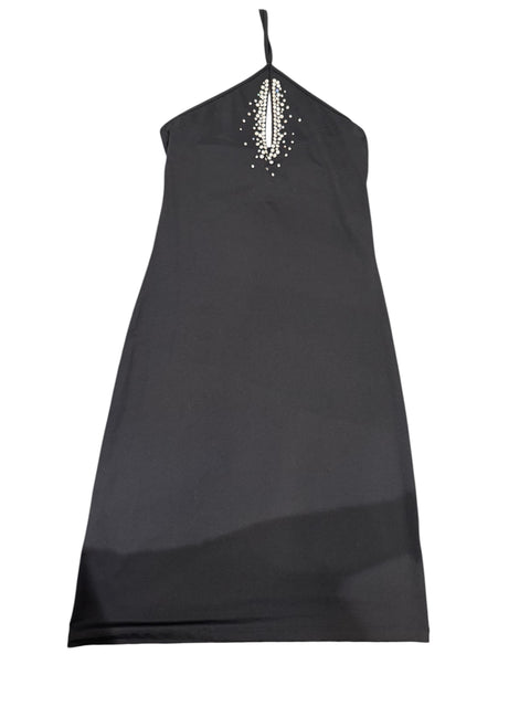 Jegains Mattiolo Studded Black Dress