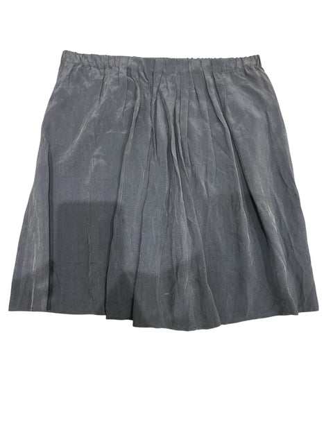 See By Chloé Navy Blue Cupro Pleats Skirt