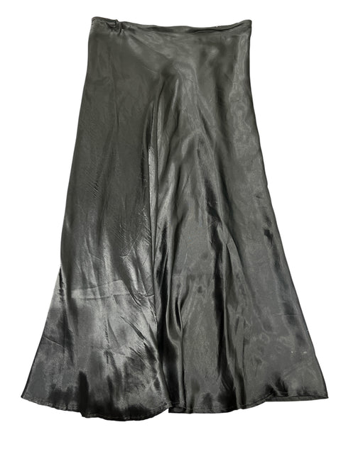 Armani Jeans Black Satin Long Skirt