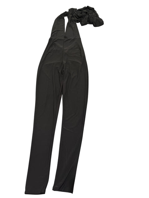 Vintage Black Backless Jumpsuit