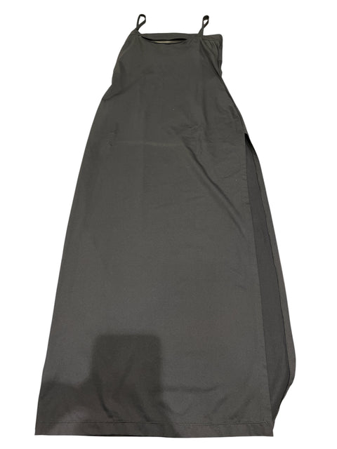 Conley's Black Neck Detail Long Dress