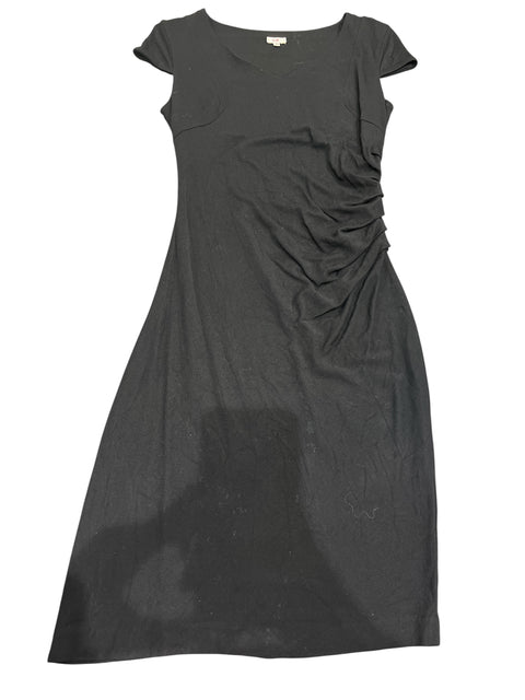 Versace Black Gathered Dress