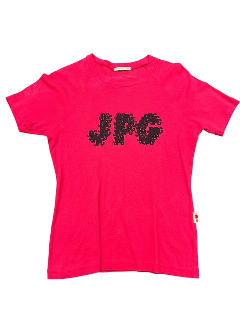JPG Fuchsia Black "JPG" Print T-shirt