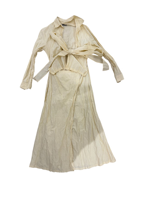 Hermans&Sons Beige Long Yellow Dress