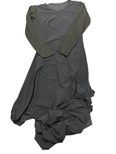 Marithé François Girbaud Navy Blue Black Sleeve Dress