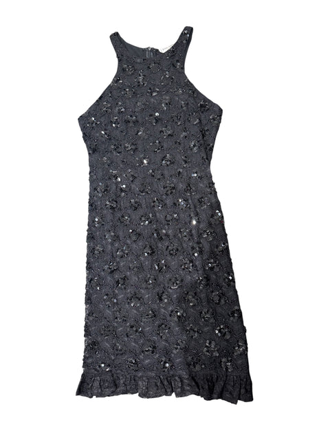 Jorando Black Pearl Embroidered Dress