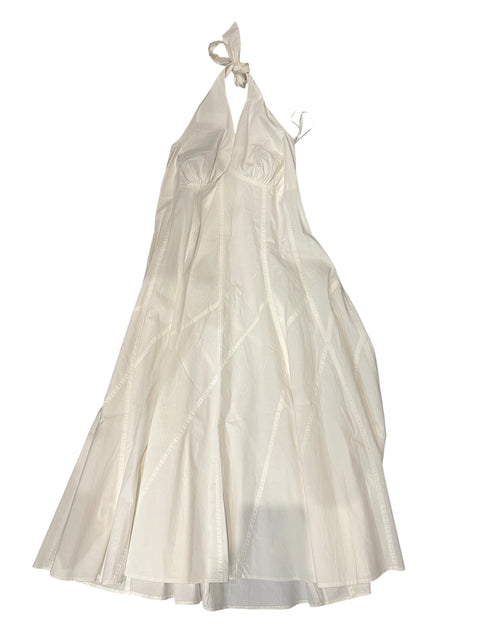 Yessica White Backless Long Dress