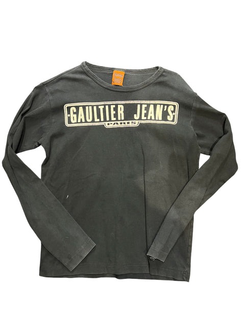 JPG Black White Gaultier Print Long Sleeve