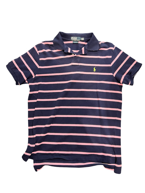 Ralph Lauren Navy Blue Pink Strap Polo
