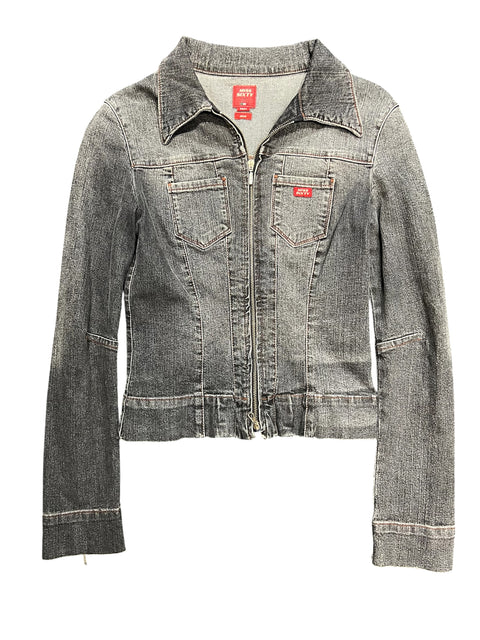 Miss Sixty Grey Denim Fited Jacket