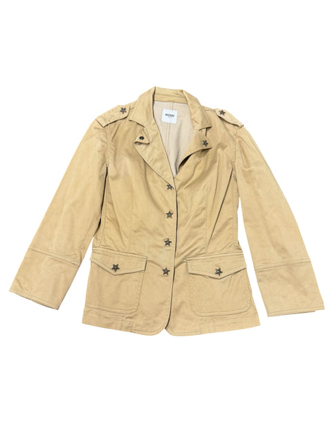 Moschino Beige Star Blazer