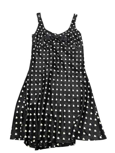 Blumarine Black Polka Dot Bow Dress