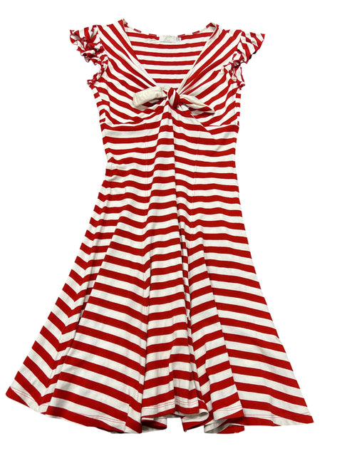 Blugirl Red White Stripes Dress