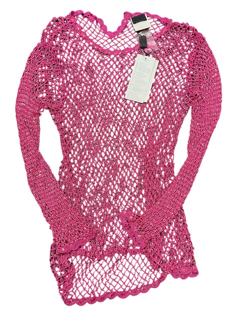 Dolce & Gabbana Pink Pearl Transparent Long Sleeve