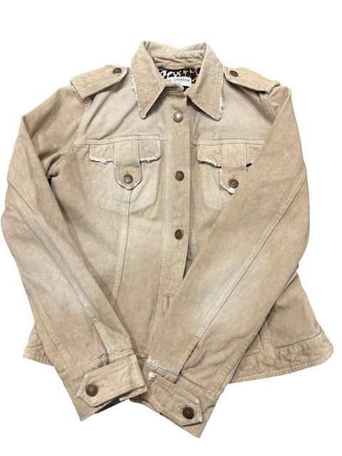 Dolce & Gabbana Beige Leopard Jacket