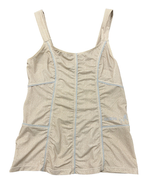 Guess Beige Lace Back Detail Tank Top