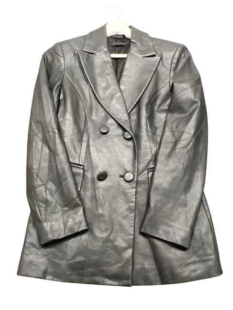 Sisley Black Leather Blazer