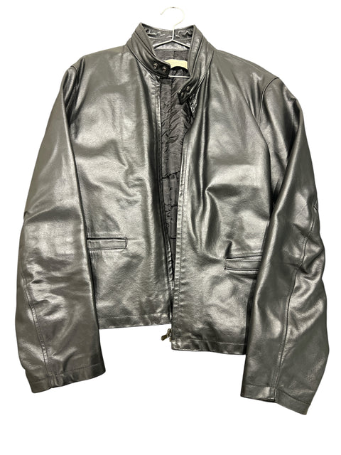 Verra Pelle Black Leather Simple Perfecto Jacket