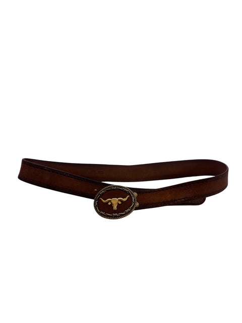 Dolce & Gabbana Cow Brown Leather Belt