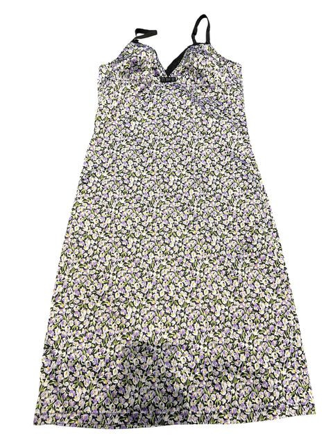 Dolce & Gabbana Purple Flower Print Dress
