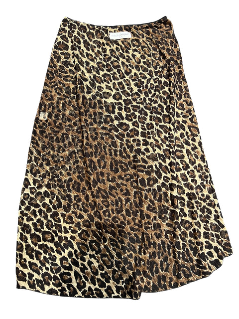 Dolce & Gabbana Mesh Leopard Print Skirt