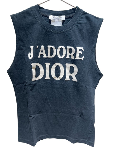 Christian Dior Black "J'adore Dior" Tank Top